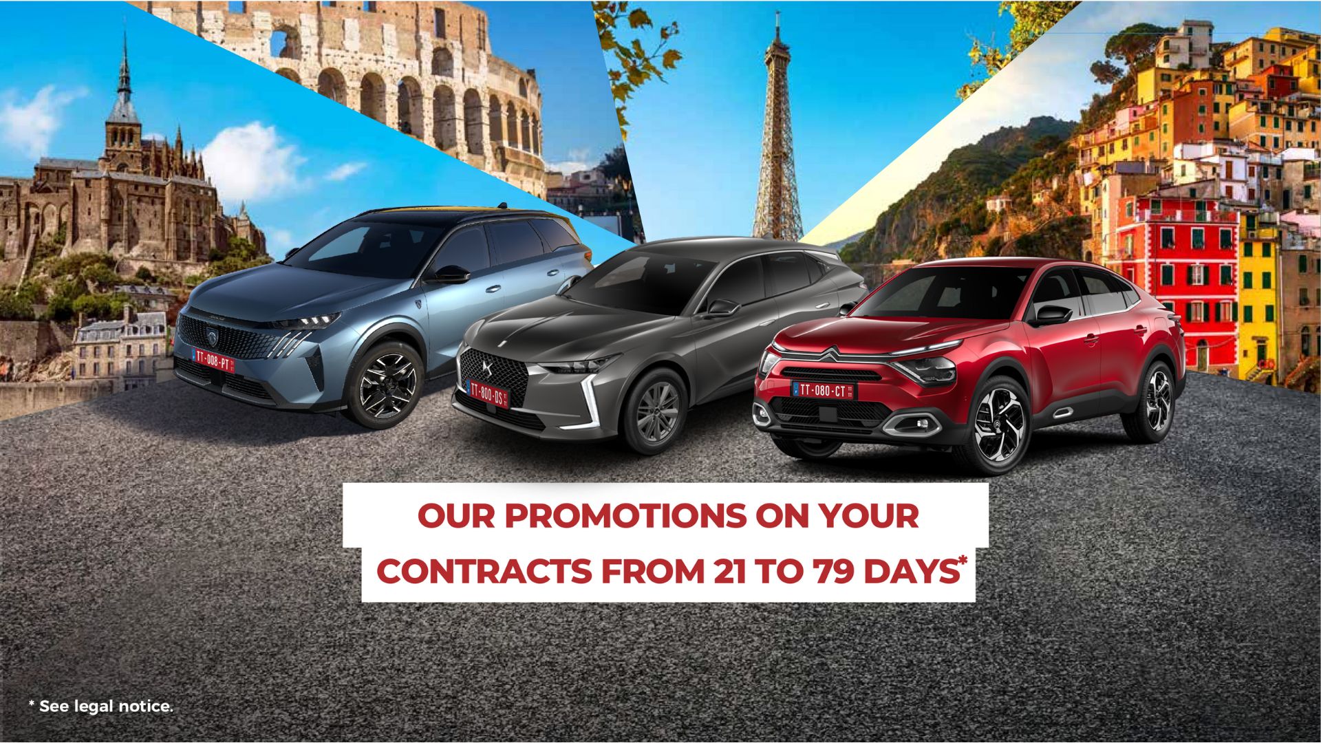 For a delivery from August 1st, 2025 to December 31st, 2025, 70€ off on your contracts from 21 to 79 days