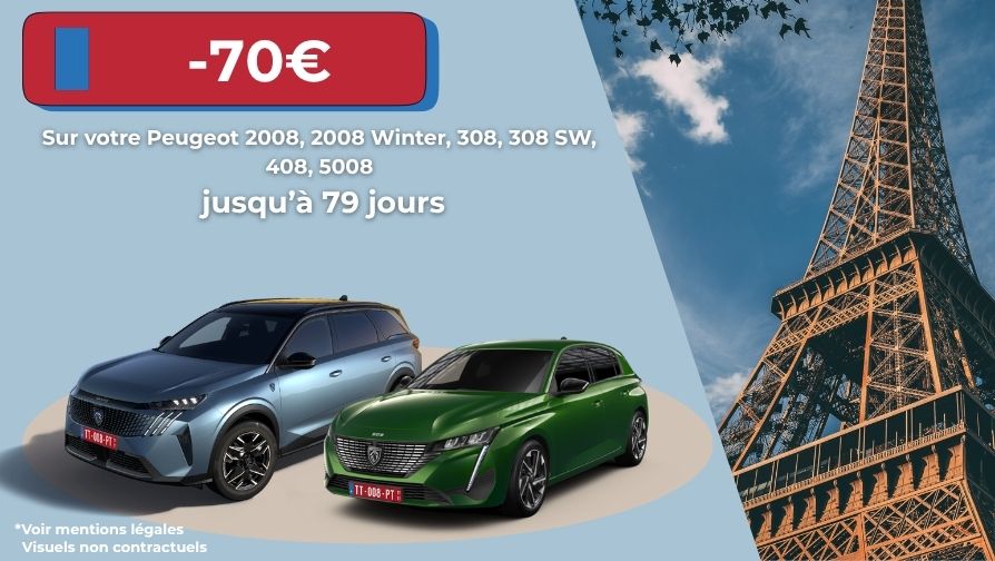 Pour une livraison du 18 octobre 2025 au 31 décembre 2025, bénéficiez de 70€ sur vos contrats jusqu'à 79 jours