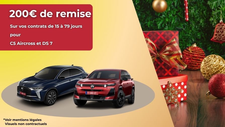 Pour une livraison du 21 novembre 2025 au 31 décembre 2025, bénéficiez de 200€ sur vos contrats jusqu'à 79 jours